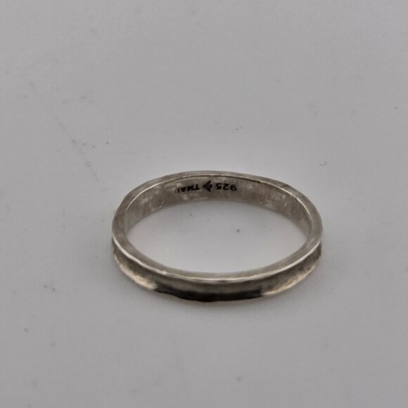 SILPADA RING STERLING 925 HAMMERED STACKABLE CONCAVE SIZE 7 - Picture 7 of 13